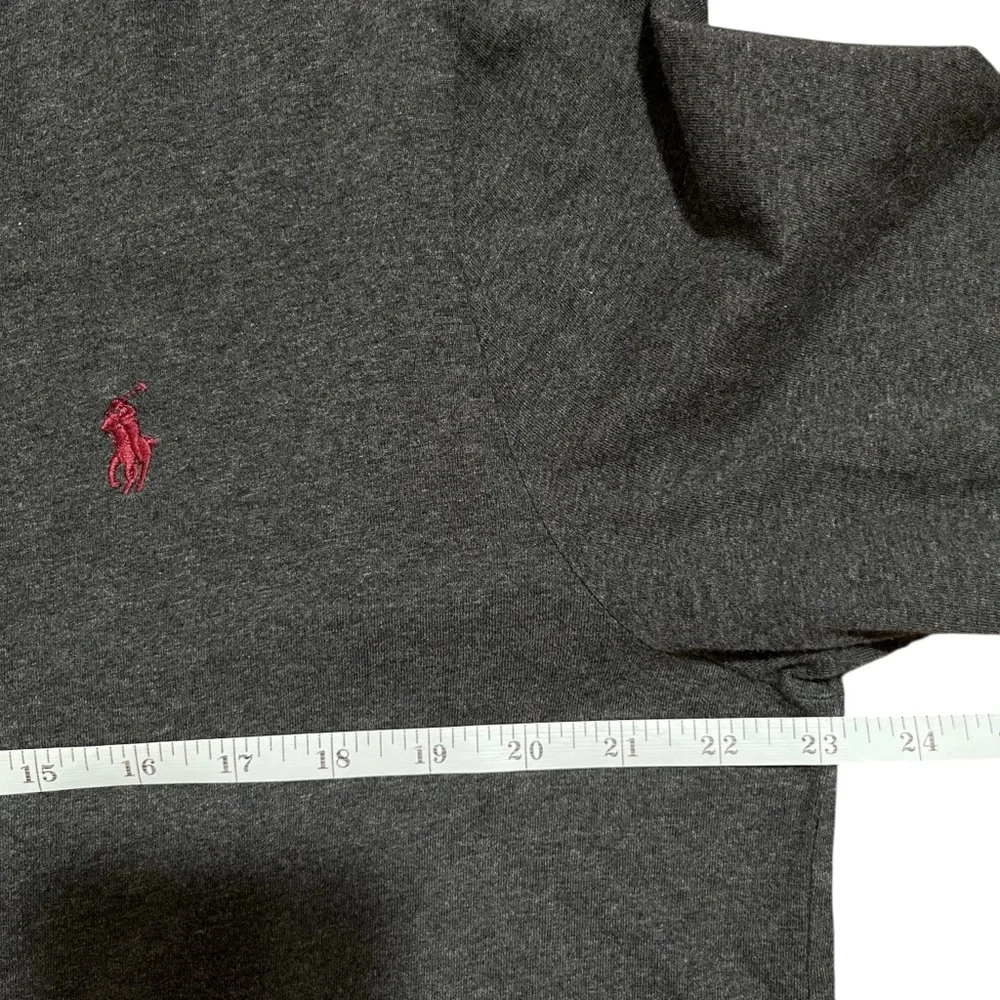 Polo Ralph‎ Lauren Men’s XL Charcoal Gray Long Sleeve T-Shirt Crewneck Classic *